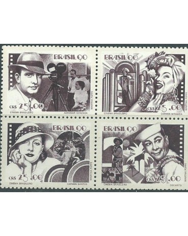 C1687/1690  - CINEMA BRASILEIRO 1990  MINT 4733