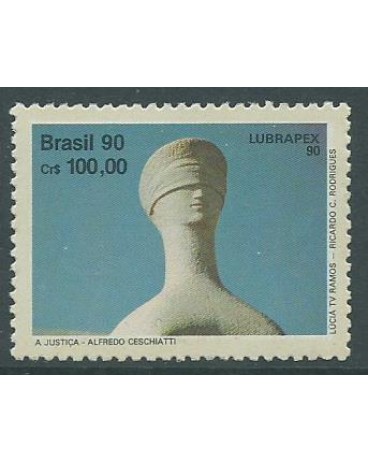 C1701 - LUBRAPEX 90  - A JUSTIÇA  1990  MINT  4756