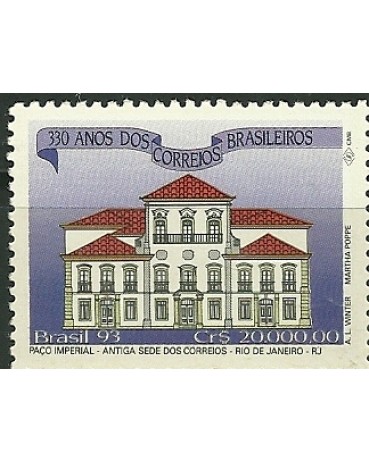 C1855  - 330 ANOS DOS CORREIOS - PAÇO IMPERIAL 1993 NOVO 5156  
