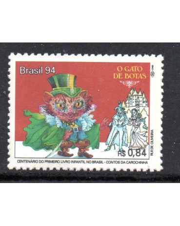 C1918 - LIVRO INFANTIL - CONTOS DA CAROCHINHA - O  GATO DE BOTAS  1994  N 5248 