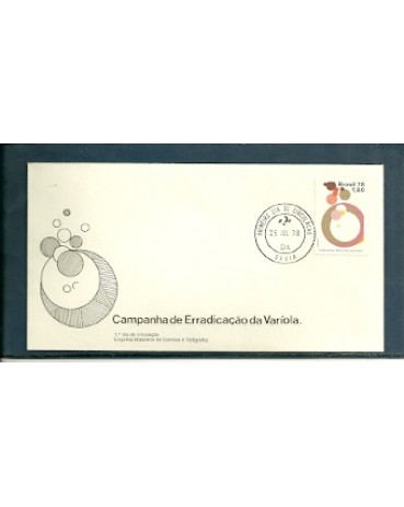FDC155/1978 Erradicação da Varíola 484 o carimbo poderá ser outro