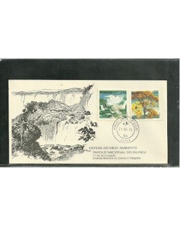 FDC162/1978 Defesa do meio ambiente, parque nacional do iguaçu - Carimbo BA 0493
