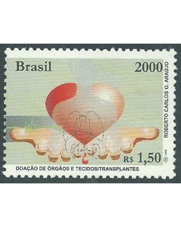 C2342 DOAÇÃO DE ÓRGÃOS - MÃO E CORAÇÃO 2000  MINT 5464