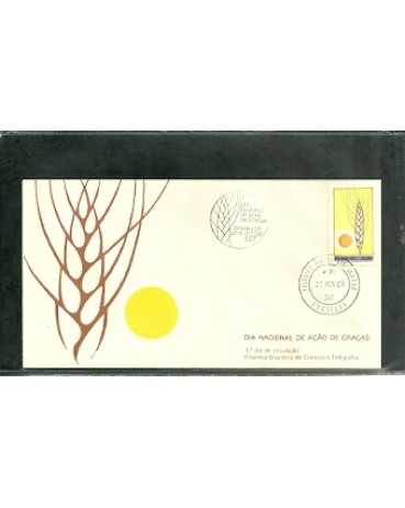 FDC214/1980 dia de ação de graças: carimbos RPO/SP/BA- 516