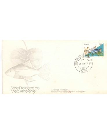 FDC223/1981  FC05804 - CONTÉM MANCHAS - SELO PEIXE