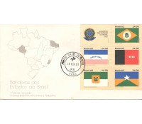 FDC272/1982 Bandeiras dos Estados  5813 O carimbo é da Bahia