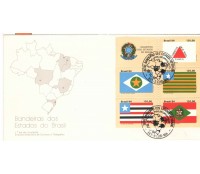 FDC344/1984  lindo 5820 Bandeiras dos Estados 