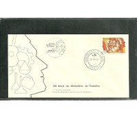 FDC240/1981 50 anos do Ministério do Trabalho , apenas um carimbo
