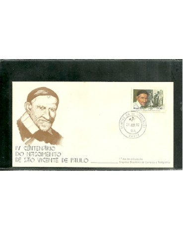 FDC249/1982 São Vicente de Paulo CBC BA/SP/CE/RPO 530