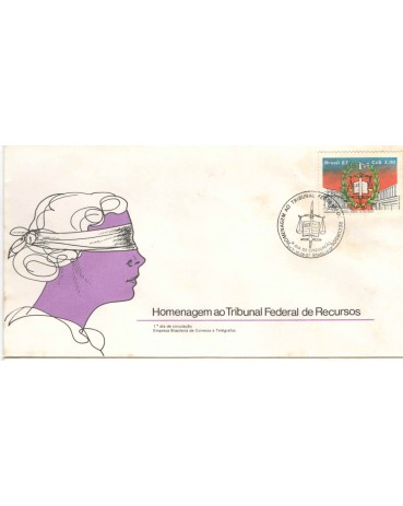 FDC422/1987  FC06060 COM MANCHAS