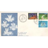FDC433/1987 Natal 87 6075 contém algumas manchas