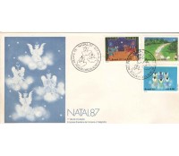 FDC433/1987 Natal 87 6075 contém algumas manchas