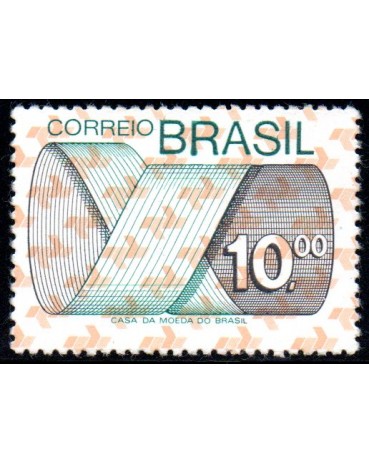 R556 Tipo Gravura - Verde e Salmão 6129 Novo