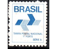 R665/1988 Comprovante de Franqueamento CF 1º Porte  SÉRIE A 6244 Novo