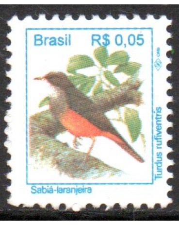 R712  SABIÁ-LARANJEIRA, Padrão Real  6295 Mint