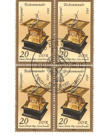 ALEMANHA  ORIENTAL - DDR - QUADRA COM LINDO CARIMBO