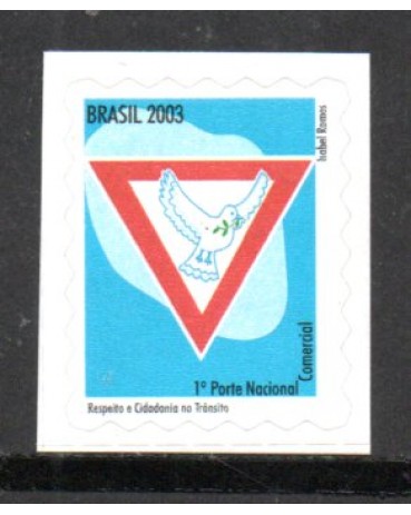 R826 Respeito e Cidadania no Trânsito - Pomba da Paz  6377 Mint