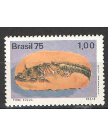 C897 PEIXE FÓSSIL MINT 6536 1975