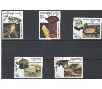 CAMBODJA CARIMBADOS SEM USO 2000 (5 VALORES)  6543
