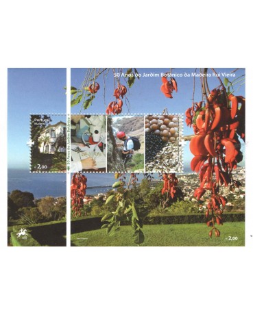 BLOCO 312  PORTUGAL- MADEIRA  2010 JARDIM BOTÂNICO - MINT  FC06578