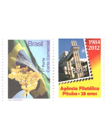 2009 Ipê/bandeira  AGÊNCIA FILATÉLICA DA PITUBA - SALVADOR BAHIA 28 ANOS 6584  mint