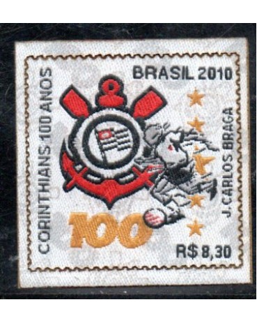 C3028 100 ANOS DO CORINTHIANS - TECIDO - 2010 - 6702 Mint