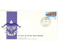 FDC224/81 CORERIO AÉREO NACIONAL - CONTÉM MANCHAS FC06802