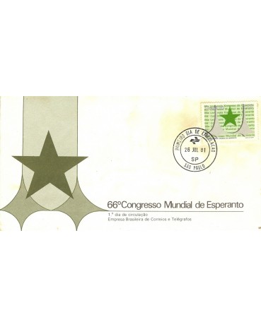 FDC226/81 ESPERANTO - CONTÉM MANCHAS FC06804