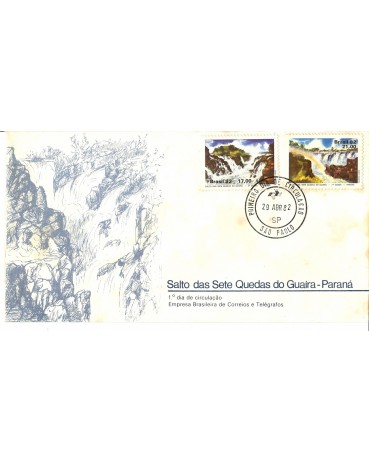FDC250/82 SALTO DAS SETE QUEDAS -  PONTOS DE FERRUGEM  - 6816