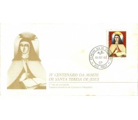 FDC265/82 SANTA TERESA  DE JESUS - PONTOS  DE FERRUGEM  6822, CARIMBOS BA E RJ