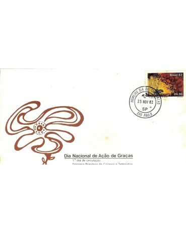 FDC273/82 AÇÃO DE GRAÇAS - PONTOS  DE FERRUGEM  6824