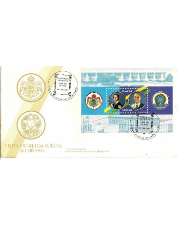 FDC320/84 - VISITA DO REI DA SUÉCIA AO BRASIL 6841