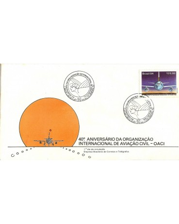 FDC347/84 - AVIAÇÃO CIVIL - 6845