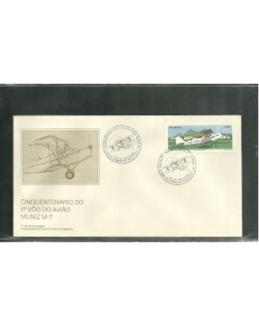 FDC380/1985 Centenário do Voo do Avião Muniz -7 - 608