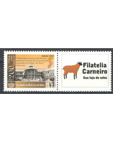 2008 FILATELIA CARNEIRO- FACULDADE DE MEDICINA DA BAHIA 6874 mint