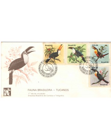 FDC287/1983  TUCANOS - DIFÍCIL  6948    ALGUNS PONTOS ESCUROS