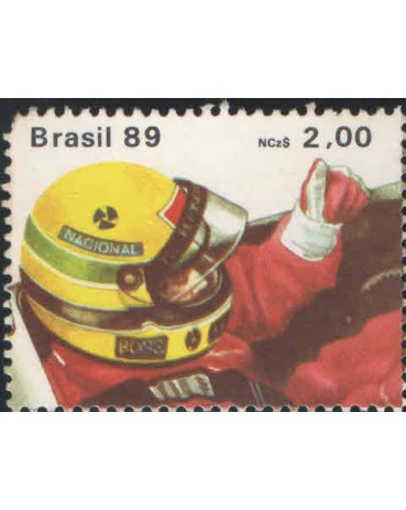 C1625  AYRTON SENA Destacado do Bloco 79 - 7177 M