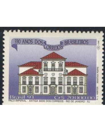 C1855 330 ANOS DOS CORREIOS - PAÇO IMPERIAL  MINT 1993 - 7281