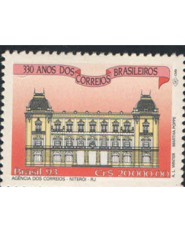 C1858 330 ANOS DOS CORREIOS - AG .NITEROI - RJ 1993  MINT 7284A