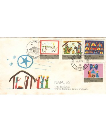 FDC271/82 NATAL  carimbos:BA/MG, manchas pequenas , FC07309