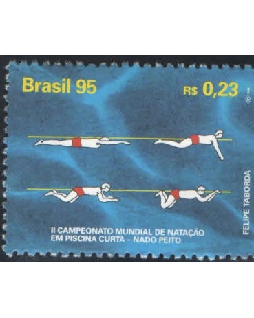 C1980  NATAÇÃO EM PISCINA - PEITO  MINT FC07338*