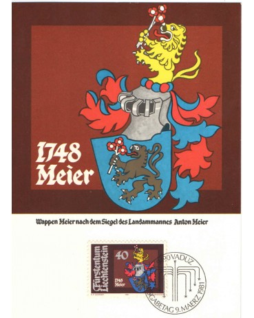 LIECHTENSTEIN - 1981  BRASÕES  - 20   FC07446