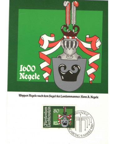 LIECHTENSTEIN - 1981  BRASÕES  - 80   FC07448