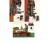 1983 Máximos Postais 79/81 Série Património Ferroviário 7469 CBC Jundiaí,S.J.Delrei, RJ