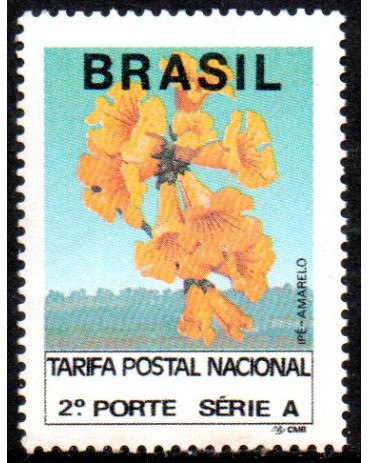 R690 Ipê Comprovante de Franqueamento Nacional 2º Porte 7656 Mint
