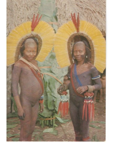MOCINHAS TXUCAHAMEI ENFEITADAS PARA A FESTA DO JABUTI, RESERVA INDÍGENA DO XINGU, NOVO 7710