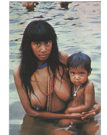 MULHER KAMAYURÁ , LAGOA DO IPAVU, PARQUE DO XINGU - MATO GROSSO - NOVO 7717
