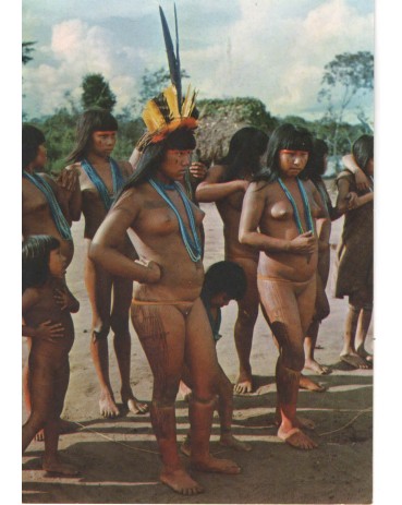 DANÇA RITUAL "YAMARICUMÃ"  MULHERES SUIÁS E TRUMAÍ NO ALTO XINGU - NOVO 7719