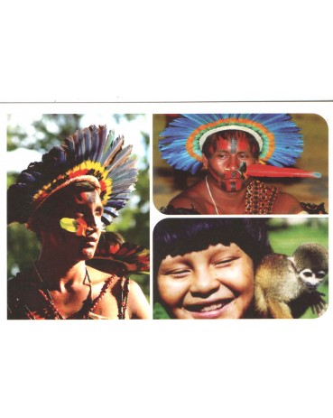 ÍNDIOS DA RESERVA DO XINGU - MATO GROSSO -  NOVO 7729