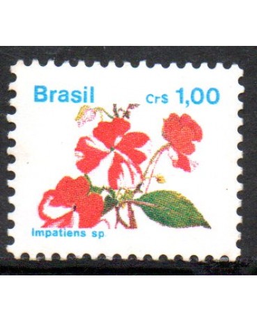 R676 Flora Brasileira ,MARIA S/VERGONHA - PADRÃO CRUZEIRO 7501 Mint
